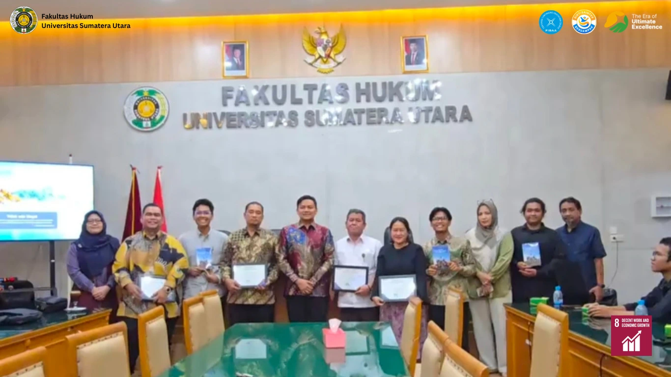 FH USU dan Direktorat Hubungan Kelembagaan PTPN IV PalmCo Gelar Bedah Buku "Ekosistem Kebun Negara untuk Petani Sawit dan Rakyat"